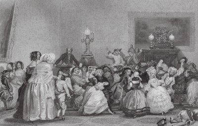 Jugendlicher Maskenball, Paris von Eugene-Louis (after) Lami