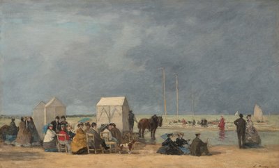 Badtid i Deauville av Eugene Louis Boudin