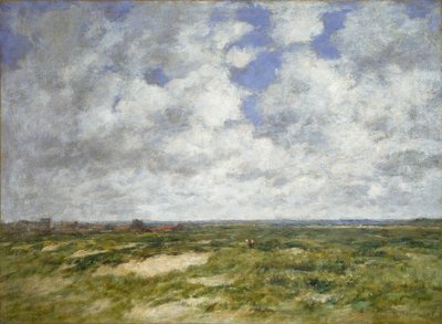 Berck, molnigt landskap, 1882 av Eugene Louis Boudin