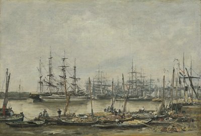 Bordeaux, kajerna, 1874 av Eugene Louis Boudin