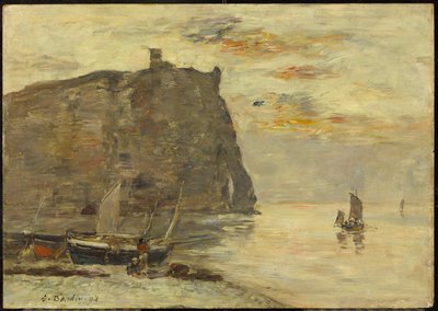 Klipporna vid Etrétat, 1894 av Eugene Louis Boudin