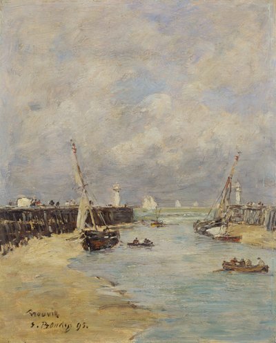 Lågvatten vid Trouville, 1895 av Eugene Louis Boudin
