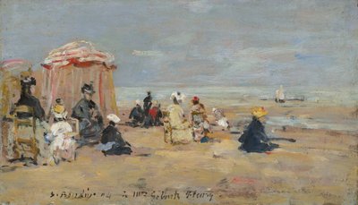 På stranden, 1894. av Eugene Louis Boudin