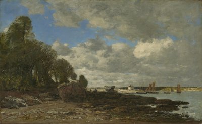 Plougastel, färjeöverfarten, 1873 av Eugene Louis Boudin