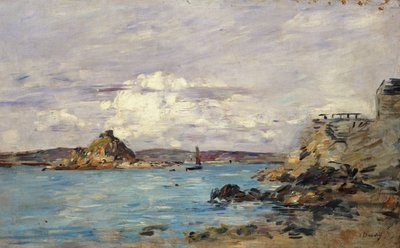 Studie för "The Bay of Douarnenez", c.1895-97 av Eugene Louis Boudin