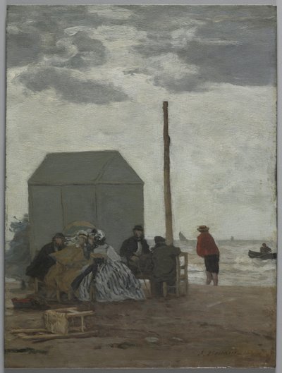 Stranden i Deauville av Eugene Louis Boudin