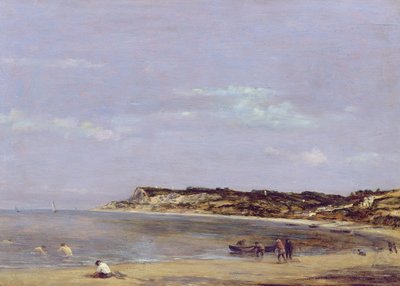 Kusten vid La Heve, 1856 av Eugene Louis Boudin