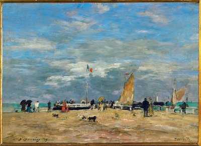 Bryggan i Deauville av Eugene Louis Boudin
