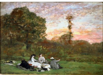 Lunchen på gräset av Eugene Louis Boudin