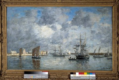Porten i Carnaret Målning av Eugene Louis Boudin (1824-1898). 1872. Dim. 0,55 x 0,89 m. Paris, Musée d