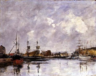 Hamnen i Dunkirk av Eugene Louis Boudin