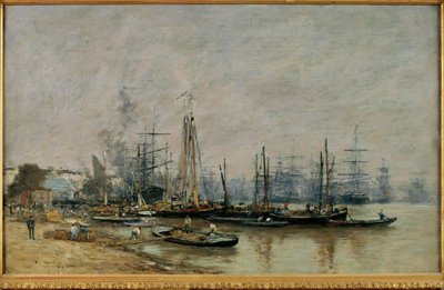 Hamnen i Bordeaux av Eugene Louis Boudin