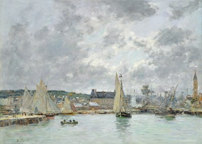 Trouvilles hamn, 1880 av Eugene Louis Boudin