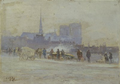 Notre-Dame, vy från Quai de l