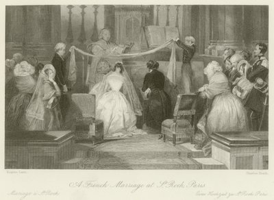 Eine französische Hochzeit in St. Roch von Eugene Louis Lami