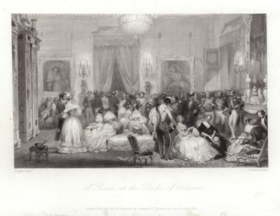 En soaré hos hertigen av Orleans av Eugene Louis Lami