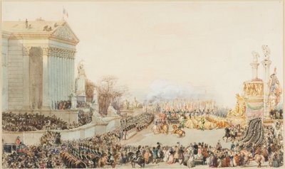 Översättningen av Napoleons aska: 15 december 1840 av Eugene Louis Lami