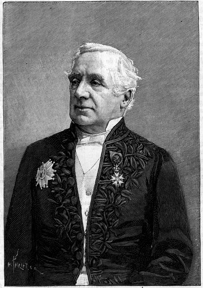 Porträtt av Baron Felix Hippolyte Larrey (1808-1895), fransk kirurg, ledamot av Vetenskapsakademien och Medicinska Akademien av Eugene Pirou