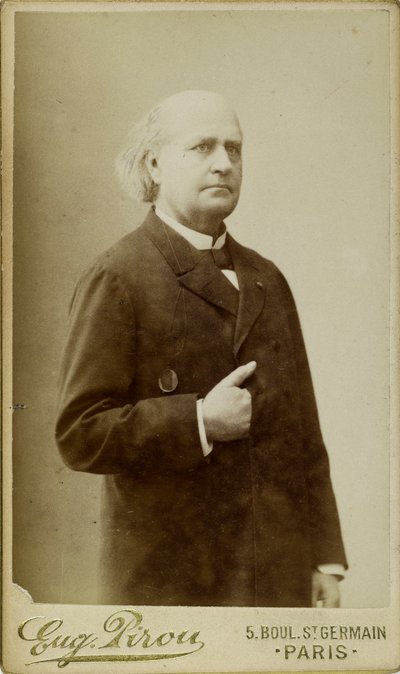 Porträtt av Leconte de Lisle 1818-1894, ca. 1870. av Eugene Pirou