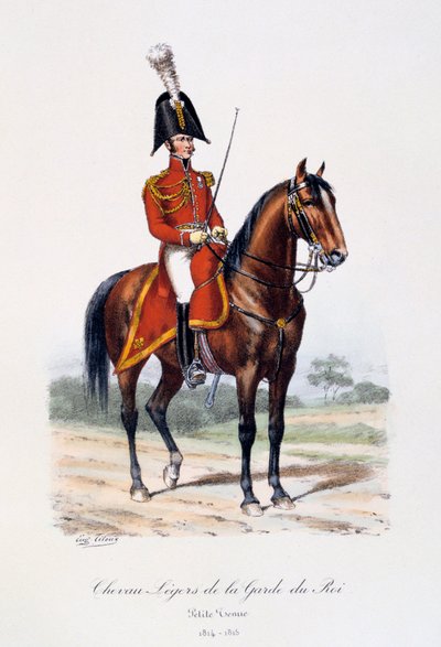 Lätta hästar av kungens garde, liten uniform, 1814-15 av Eugene Titeux