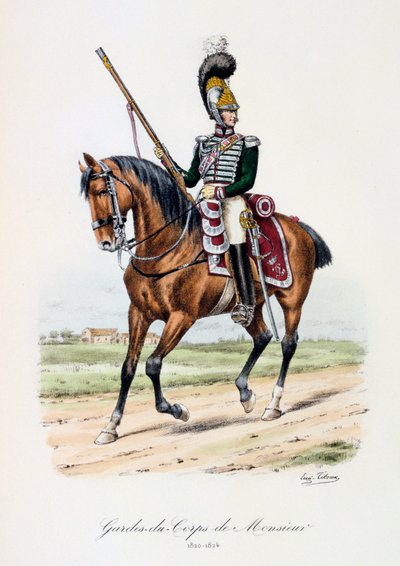 Gentlemans livvakter, 1820-24 av Eugene Titeux
