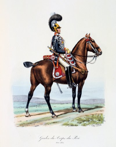 Kungens livvakter, 1820-1830 av Eugene Titeux