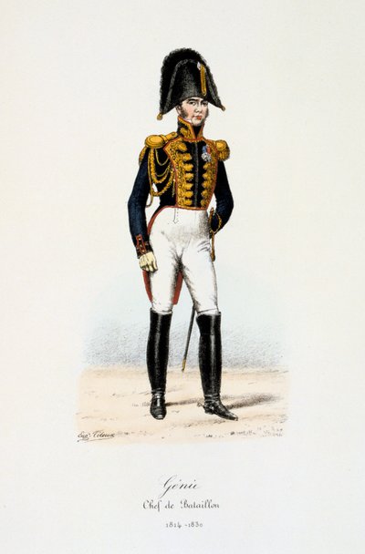 Ingenjörer, bataljonschef, 1814—30 av Eugene Titeux