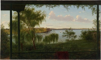 Från verandan på Purrumbete av Eugene von Guérard