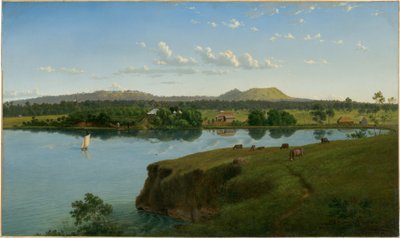 Purrumbete från andra sidan sjön av Eugene von Guérard