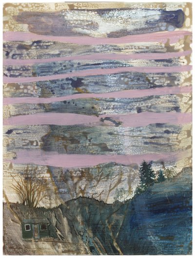 Shadowiness of the Still House (olja  pigment på linne) av Eugenie Vronskaya