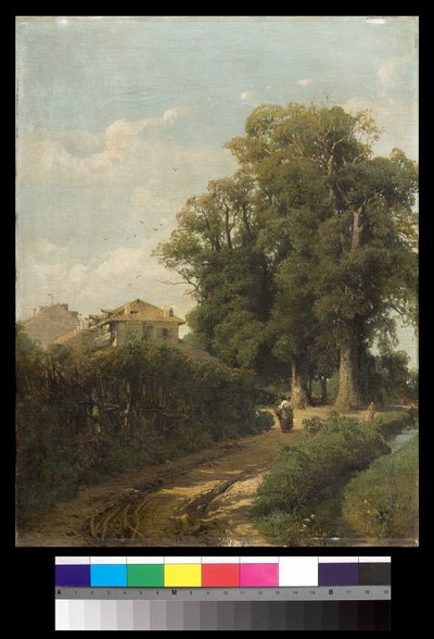 Milanos omgivning av The Washerwomen at Magolfa, 1870 av Eugenio Gignous