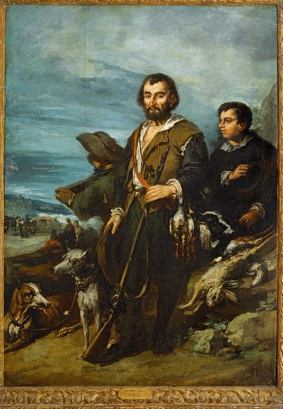 The Hunter (målning på duk) av Eugenio Lucas Velazquez