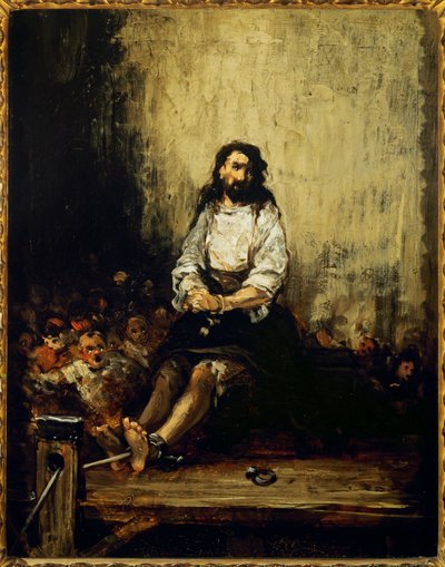 Fången (målning på duk) av Eugenio Lucas Velazquez