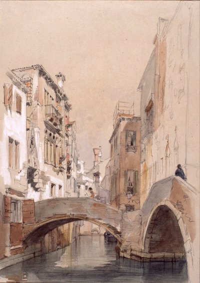 En kanal i Venedig av Eugenio Lucas Velázquez