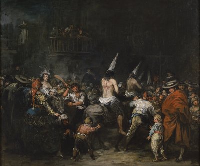 Dömd av inkvisitionen, andra hälften av 1800-talet. av Eugenio Lucas Velázquez