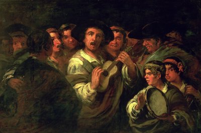 The Serenaders (olja på duk) av Eugenio Lucas y Padilla