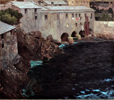 Bågarna i klostret San Fruttuoso, c.1909 av Eugenio Olivari
