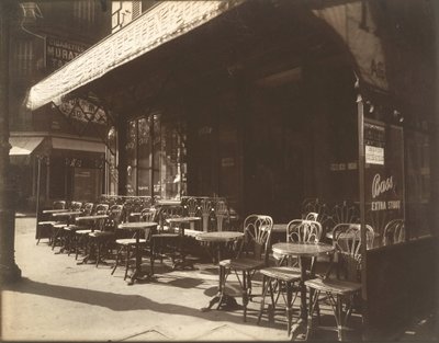 Café, Avenue de la Grande-Armee, 1924-1925. av Eugène Atget