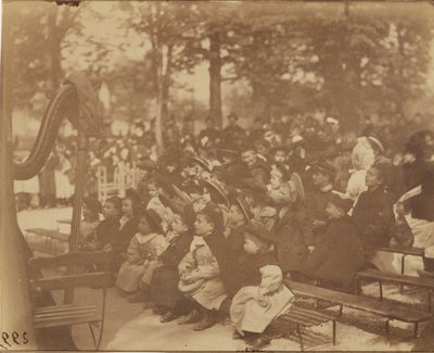 Guignol, Luxemburgs trädgård av Eugène Atget