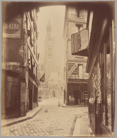 Saint-Étienne-du-Mont, rue de la Montagne Sainte-Geneviève av Eugène Atget