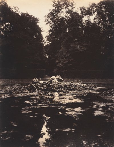 Versailles, Enceladus fontän, 1922-1923. av Eugène Atget