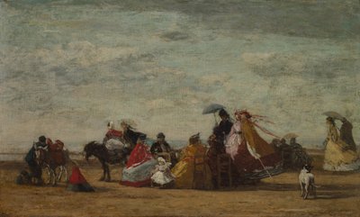 Strandscen av Eugène Boudin