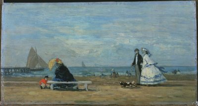 Stranden vid Trouville av Eugene Louis Boudin