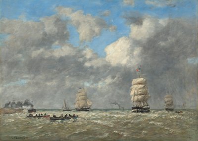 Le Havre av Eugène Boudin