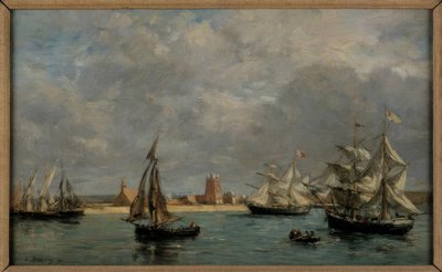 Hamnen i Camaret av Eugene Louis Boudin