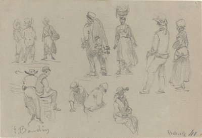 Provinsiella figurer av Eugène Boudin