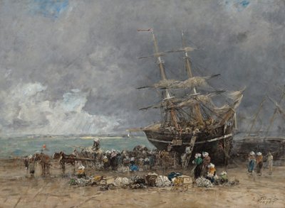 Terre-Neuviers återkomst av Eugène Boudin