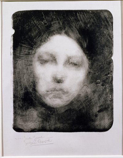 Huvud av en ung flicka, 1890 av Eugène Carrière