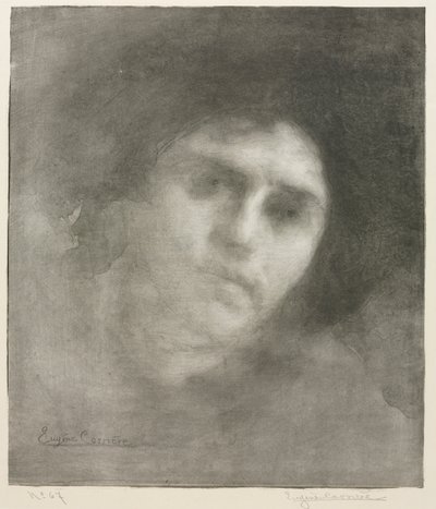 Madame Eugène Carrière (stor tallrik) av Eugène Carrière