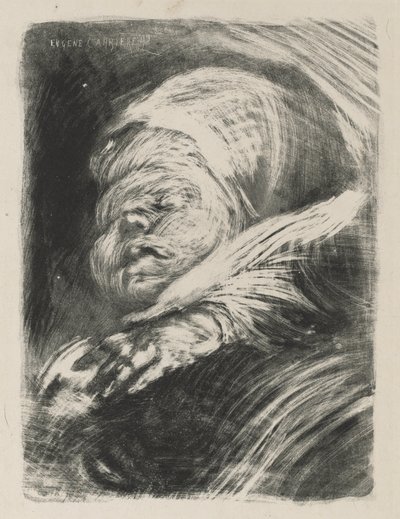 Nyfödd i en motorhuv, 1890. av Eugène Carrière
